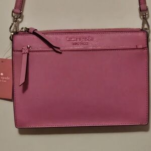 Kate Spade Cameron Monotone Zip Pink Crossbody Bag NEW with tags